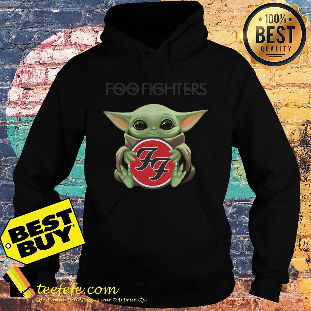 Baby Yoda hug Foo Fighters shirt Sweater
