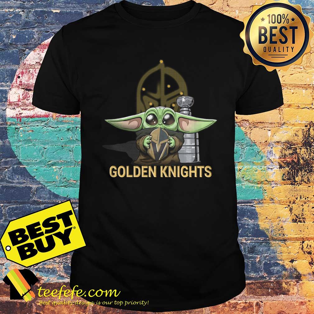 Baby Yoda Hug Vegas Golden Knights shirt