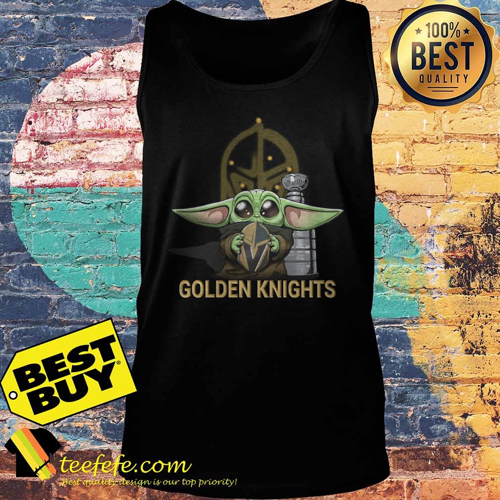 Baby Yoda Hug Vegas Golden Knights tank top