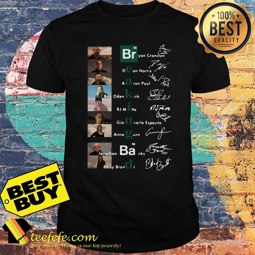 Breaking Bad Bryan Cranston Dean Norris signature shirt sweater
