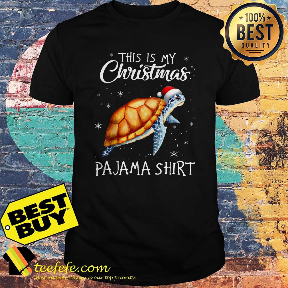 This is my Christmas Pajama Sea Turtle shirt sweater