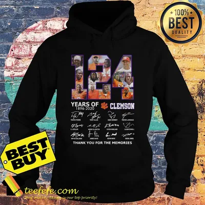 Clemson Tigers 124 years of 1896 2020 signature shirt sweater