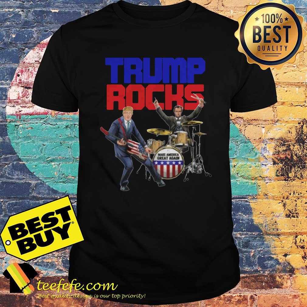 Donald Trump Rocks and Lincoln American flag veteran shirt sweater