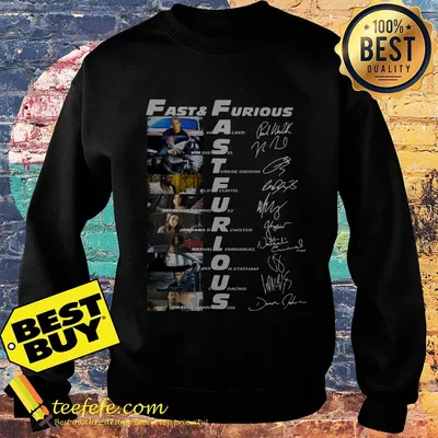 Fast and Furious Paul Walker Vin Diesel signature shirt