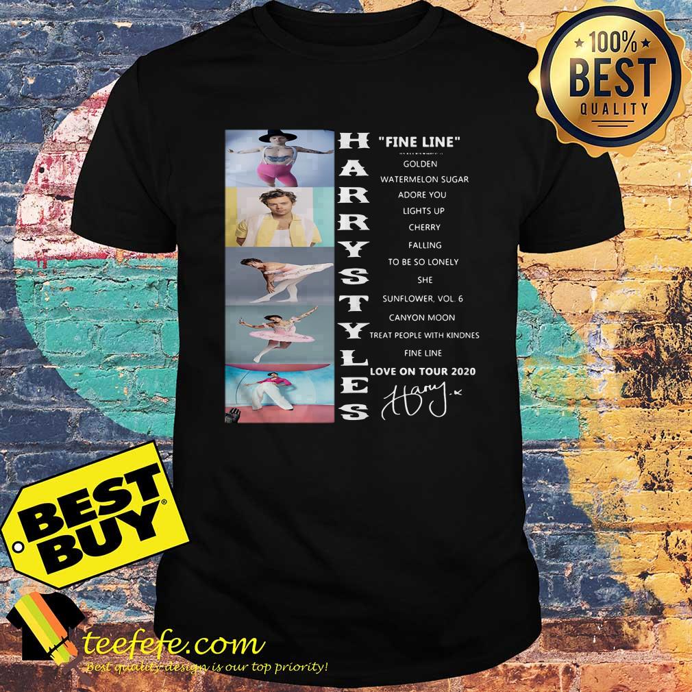 Harry Styles fine line love on tour 2020 signature shirt sweater
