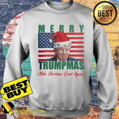 Merry Trumpmas Make Christmas Great Again American flag veteran shirt