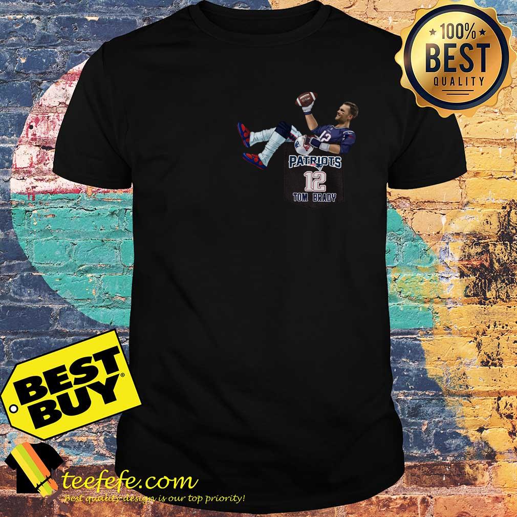 New England Patriots Tom Brady sewn on pocket Rugby shirt sweater