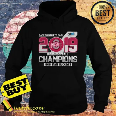 Ohio State Buckeyes 2019 Champions back to back to back big 10 football shirt sweater