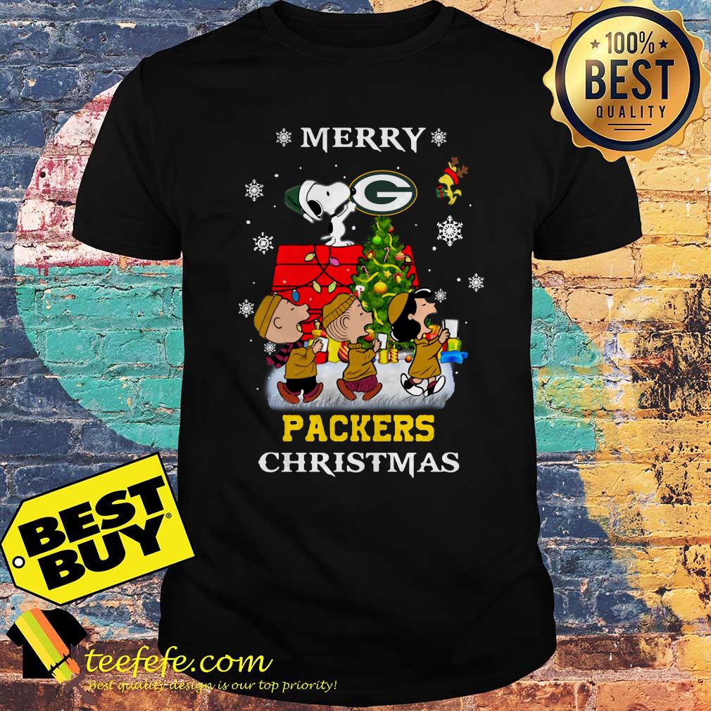 Snoopy Merry Christmas Green Bay Packers shirt
