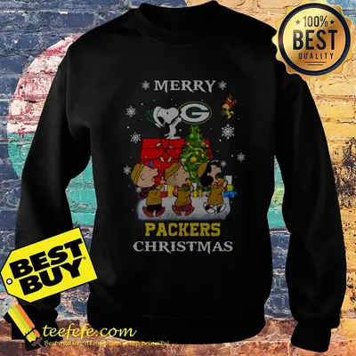 Snoopy Merry Christmas Green Bay Packers shirt