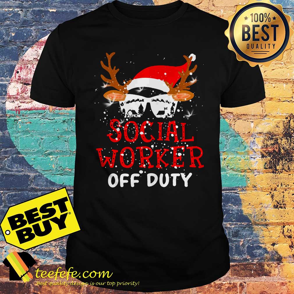 Social worker off duty Christmas shirt