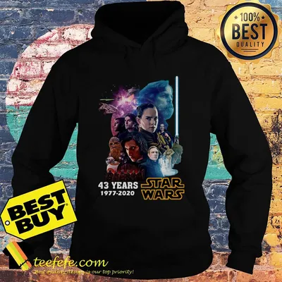 Star Wars Characters 43 Years 1977 2020 Signatures hoodie