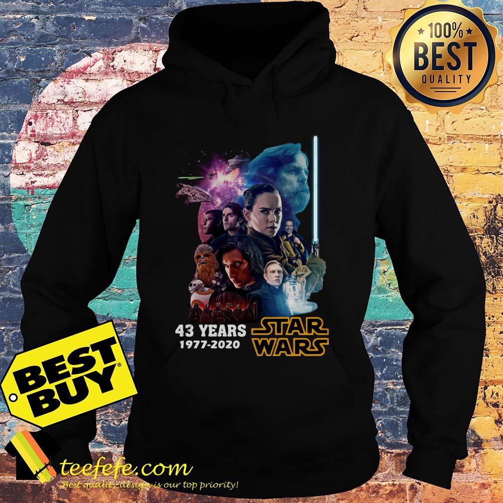 Star Wars Characters 43 Years 1977 2020 Signatures hoodie