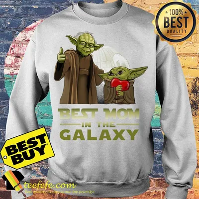 Master Yoda And Baby Yoda Best Mom In The Galaxy Heart sweatshirt