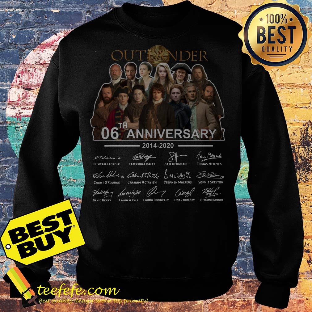 Outlander 06th Anniversary 2014 2020 Signatures sweatshirt