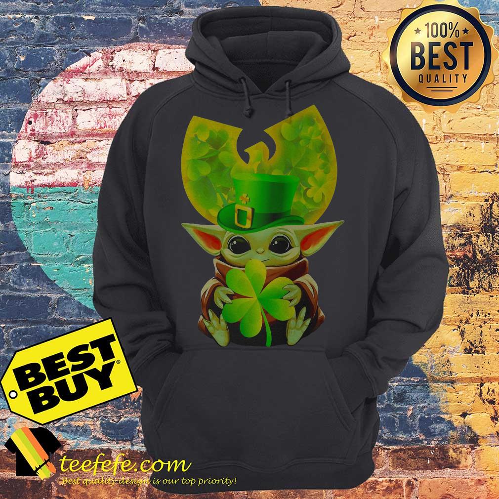 Star Wars Baby Yoda Hug Irish St. Patrick's Day Wu-Tang Logo hoodie