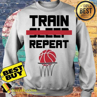 Train sleep repeat basketball sweater