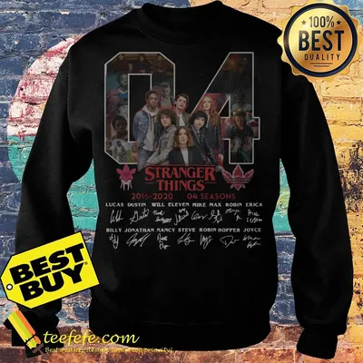 04 Stranger Things 2016-2020 04 Seasons Signatures Sweater
