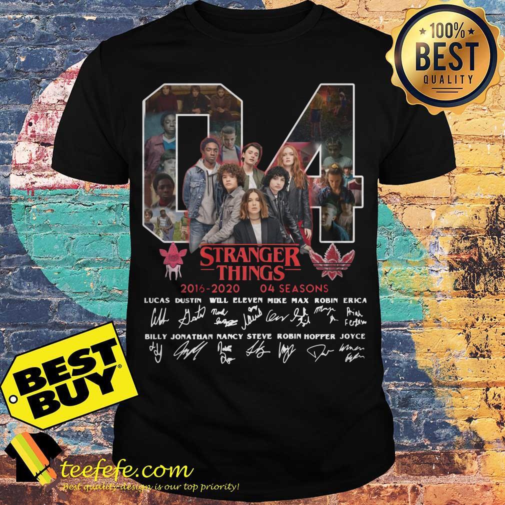 04 Stranger Things 2016-2020 04 Seasons Signatures Shirt