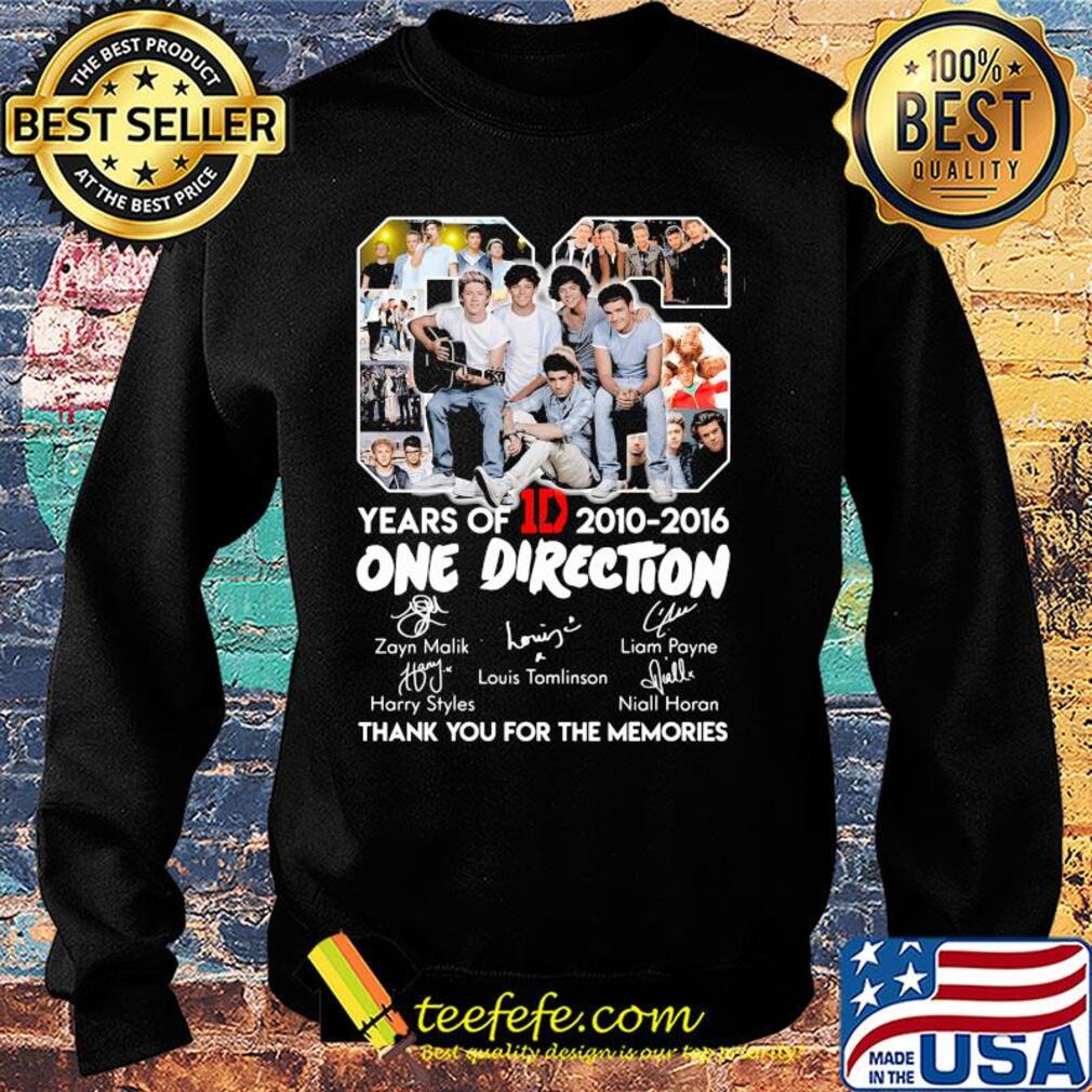06 years of 1d 2010-2016 one direction signatures thank you for the memories s Sweater 06 years of 1d 2010-2016 one direction signatures thank you for the memories s Sweater