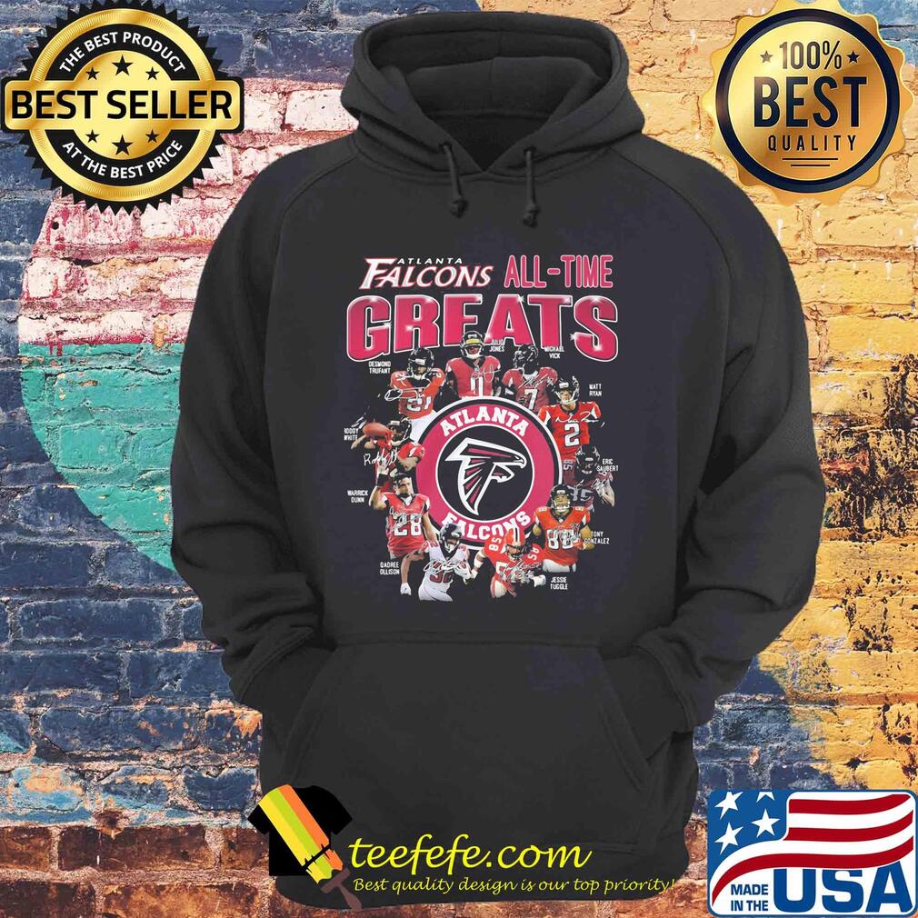 Atlanta Falcons All-time Greats Football Team Players Signatures shirt