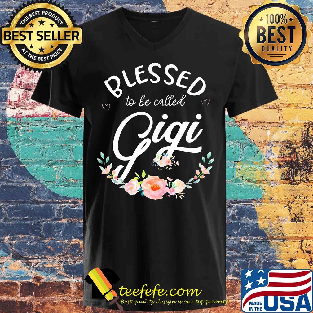 Blessed To Be Called Gigi Flowers s V-neck Blessed To Be Called Gigi Flowers s V-neck