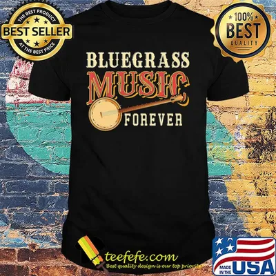 Bluegrass music forever Guitar shirt