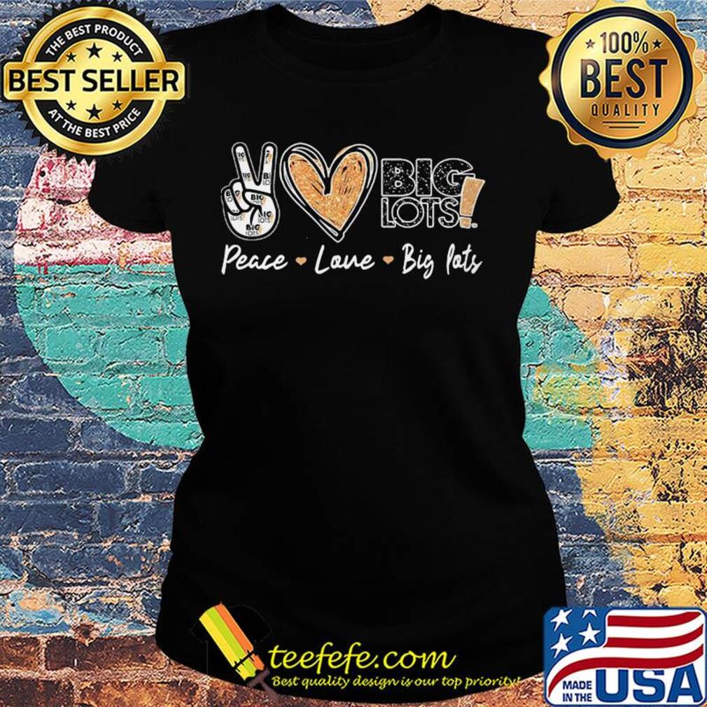 Diamond peace love big lots s Ladies tee Diamond peace love big lots s Ladies tee