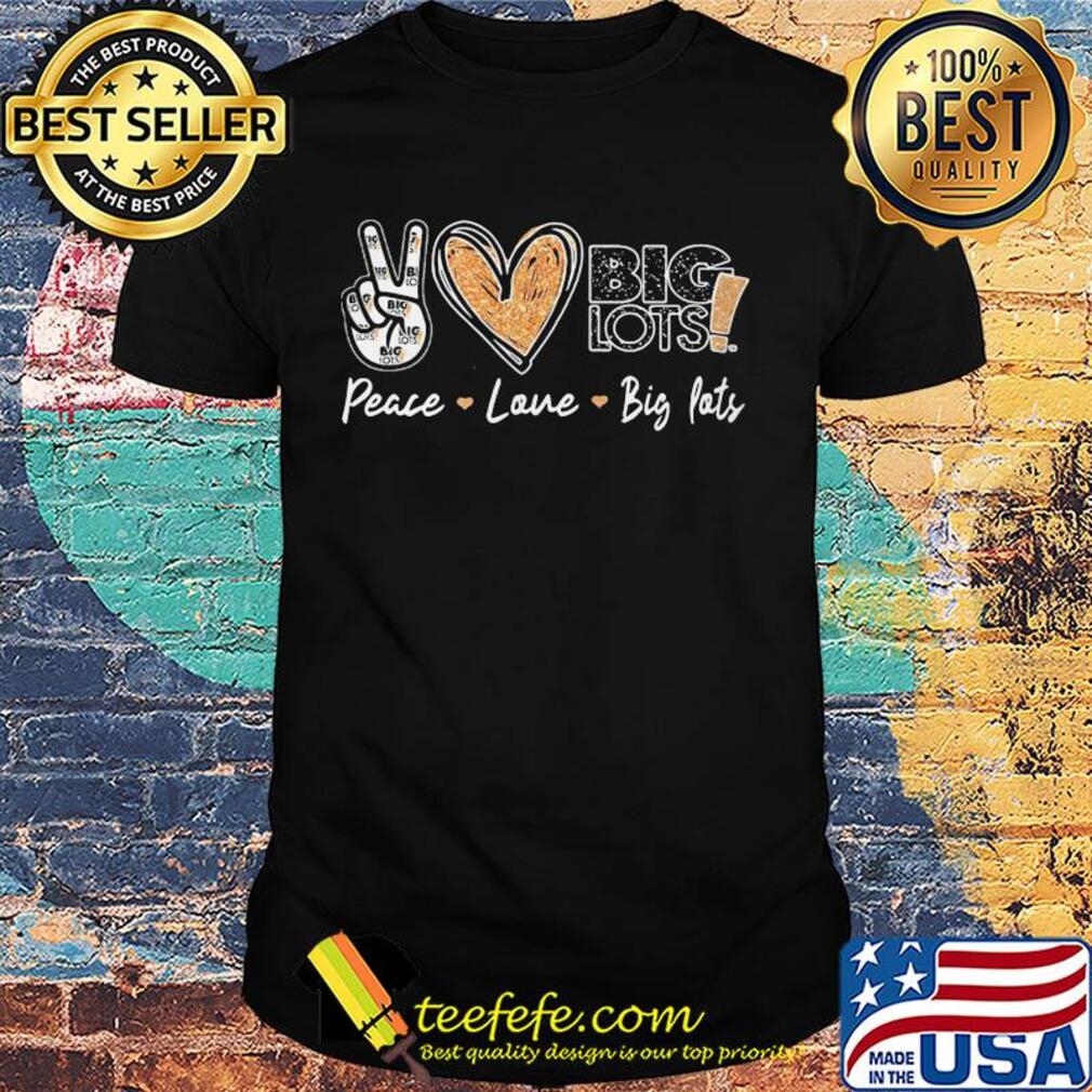 Diamond peace love big lots shirt