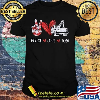 Diamond peace love tow shirt