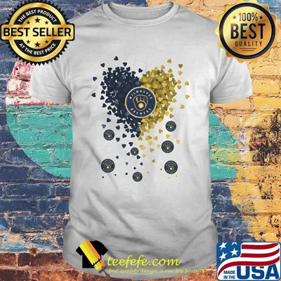 Heart dandelion milwaukee brewers shirt
