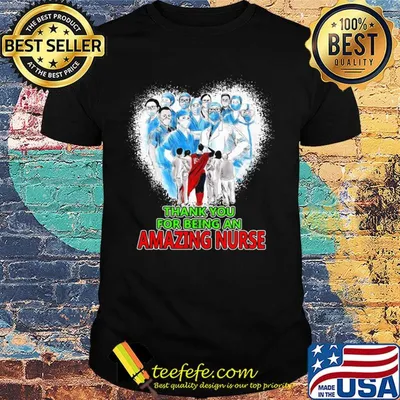 Heart superhero doctor thank you for being an amazing nurse shirt