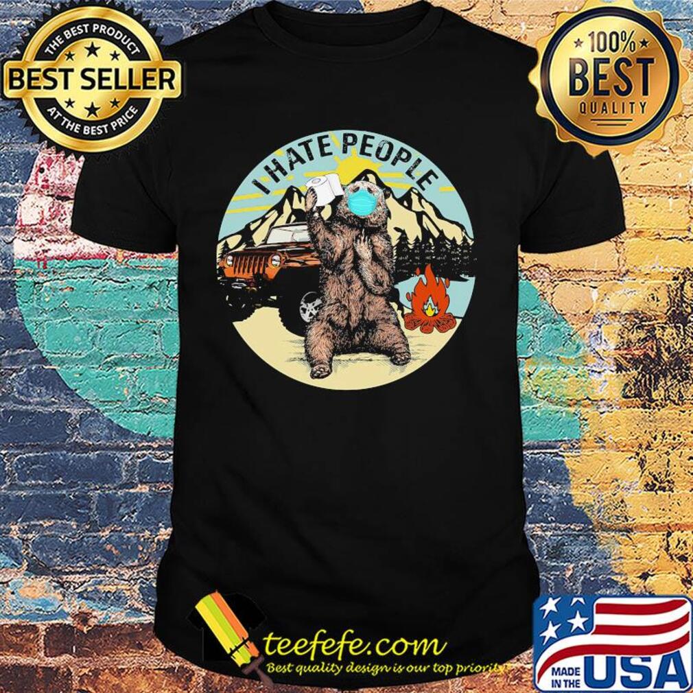 I hate people Camping Covid-19 toilet paper shirt