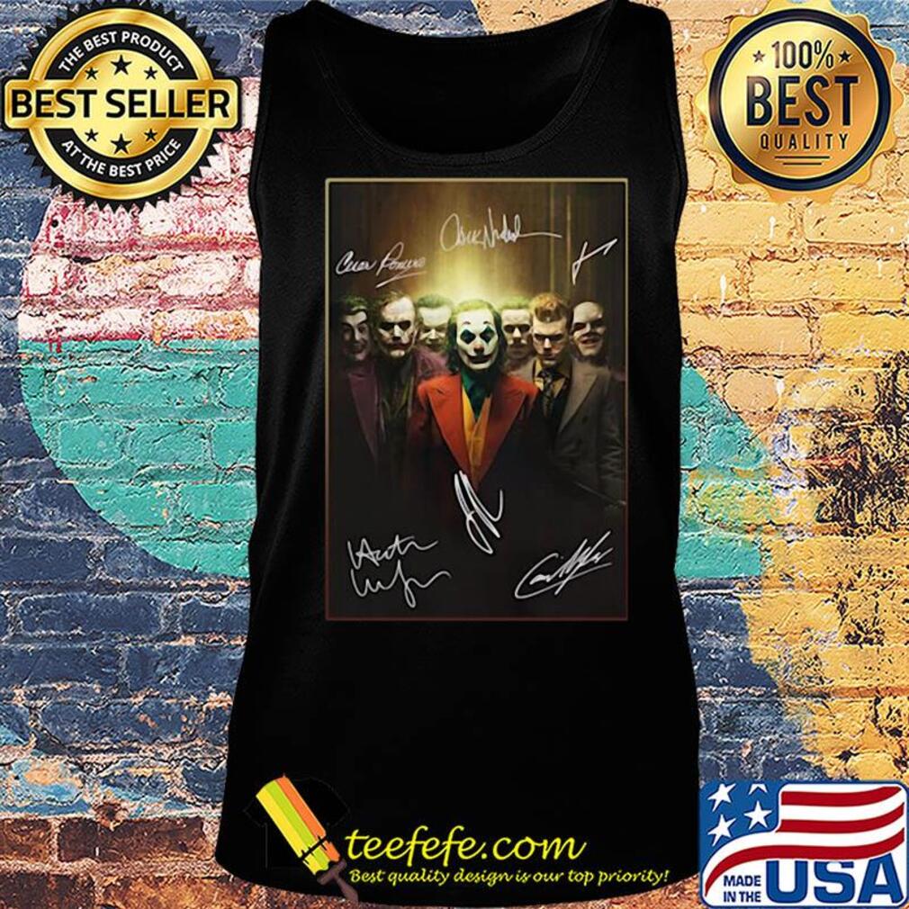 Joker All Characters Signatures Poster s Tank top Joker All Characters Signatures Poster s Tank top
