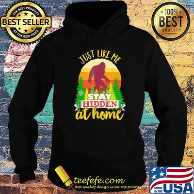 Just like me stay hidden at home shirt