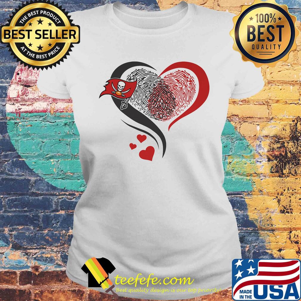 Love San Leandro Pirate Football Hearts Fingerprints s Laides tee Love San Leandro Pirate Football Hearts Fingerprints s Laides tee