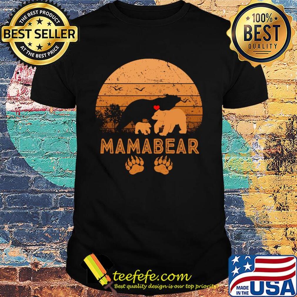 Mama Bear Heart Vintage 2020 shirt