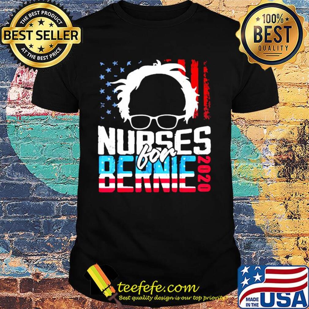 Nurses for Bernie 2020 America flag Covid-19 shirt