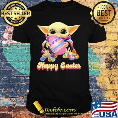 Official Baby yoda hug happy easter shirt