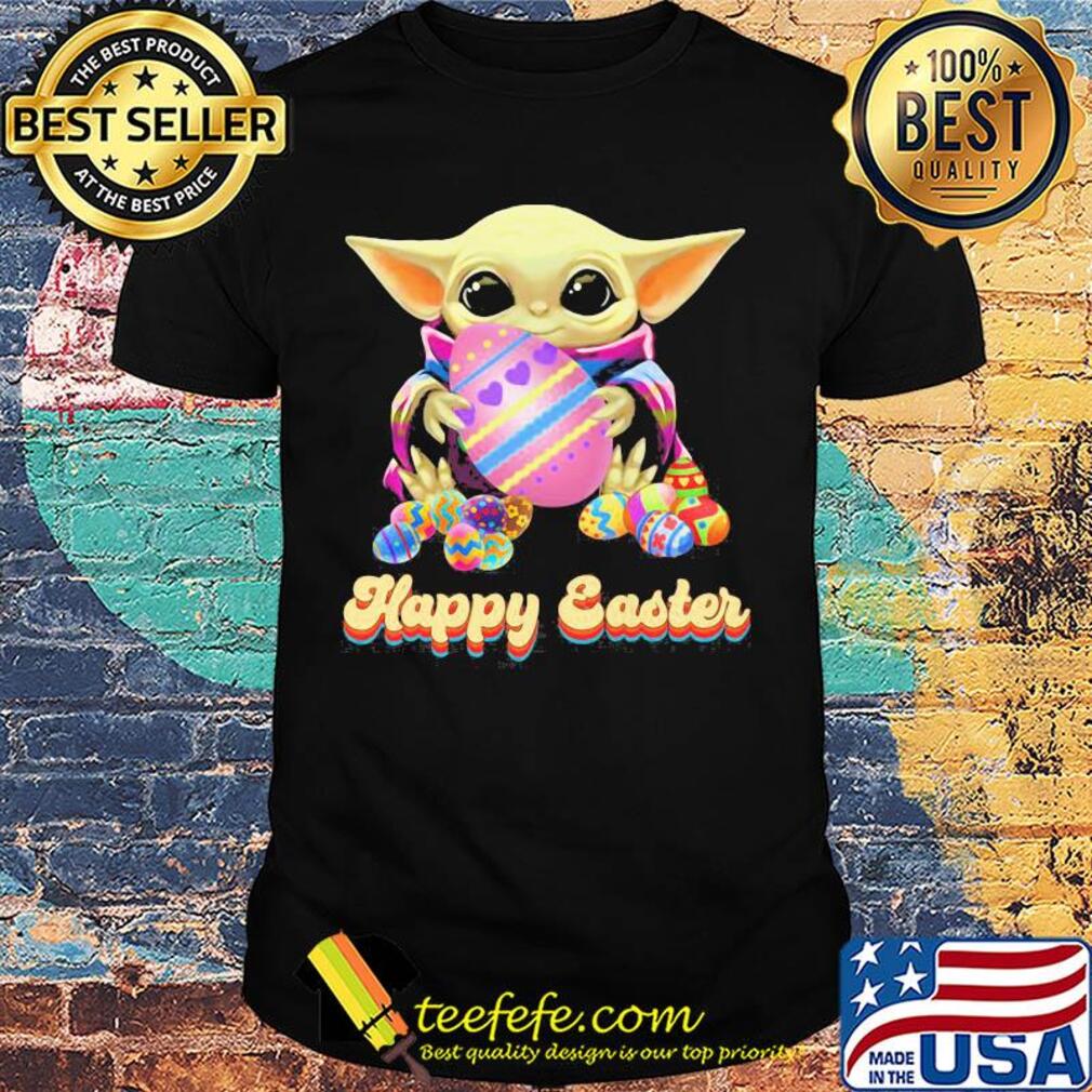Official Baby yoda hug happy easter shirt