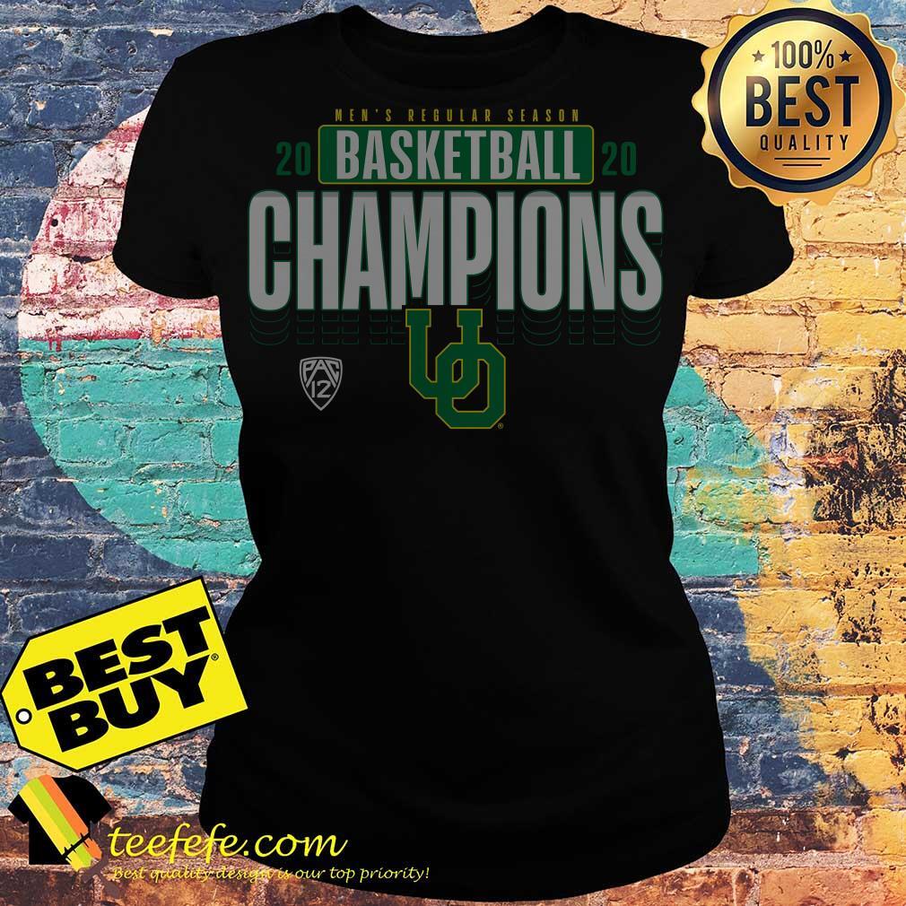 Oregon Ducks 2020 Men's Basketball Regular Season Champions Ladies tee