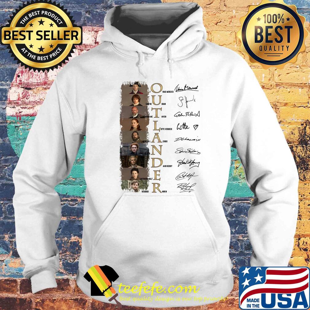 Outlander all character signatures shirt Outlander all character signatures shirt