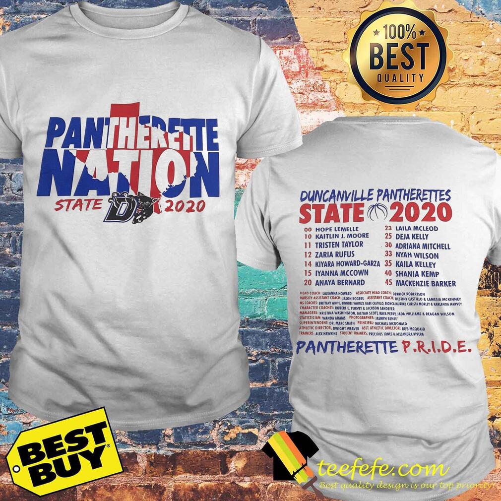 Pantherette Nation State Duncanville Pantherettes 2020 Shirt