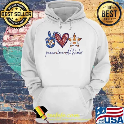 Peace Love Houston Astros Holes Logo Diamond shirt