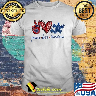 Peace Love Kentucky Wildcats Diamond shirt