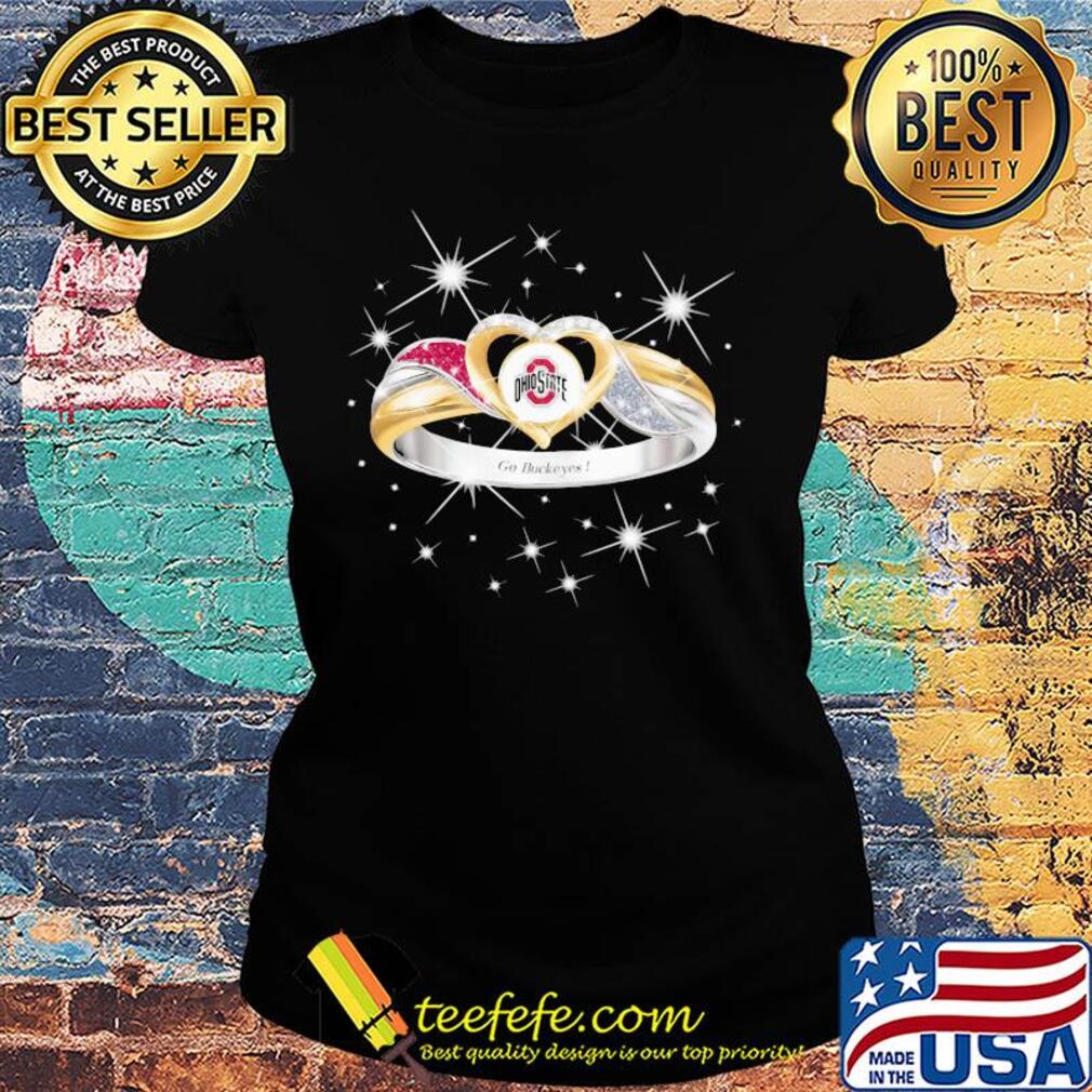 Ringsnice Ohio State Buckeyes Diamond s Ladies tee Ringsnice Ohio State Buckeyes Diamond s Ladies tee