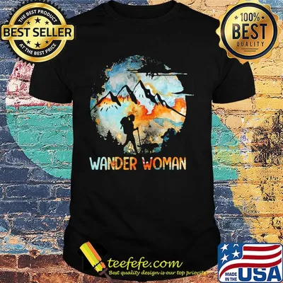 Wander Woman Mountain Camping Girl shirt
