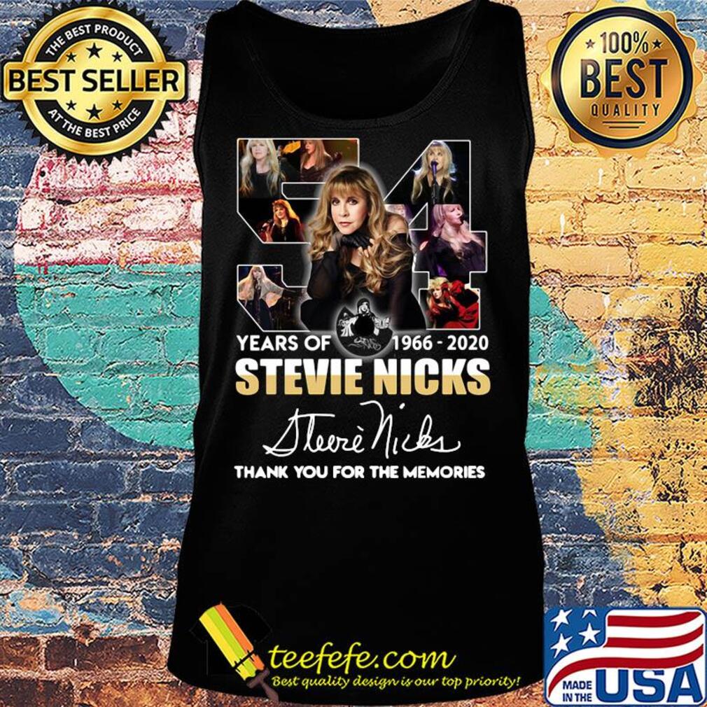 54 years of 1966-2020 Stevie Nicks signature thank you for the memories s Tank top 54 years of 1966-2020 Stevie Nicks signature thank you for the memories s Tank top
