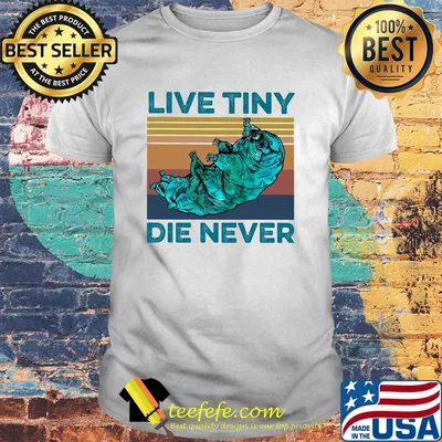 Animal live tiny die never vintage shirt