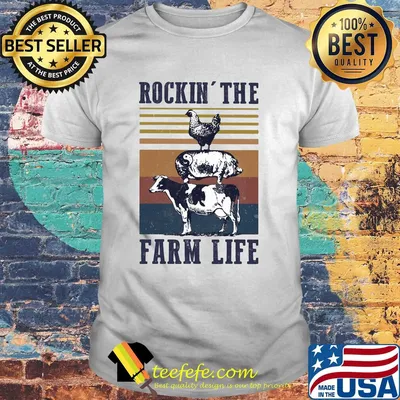 Animal Rockin' the farm life vintage shirt